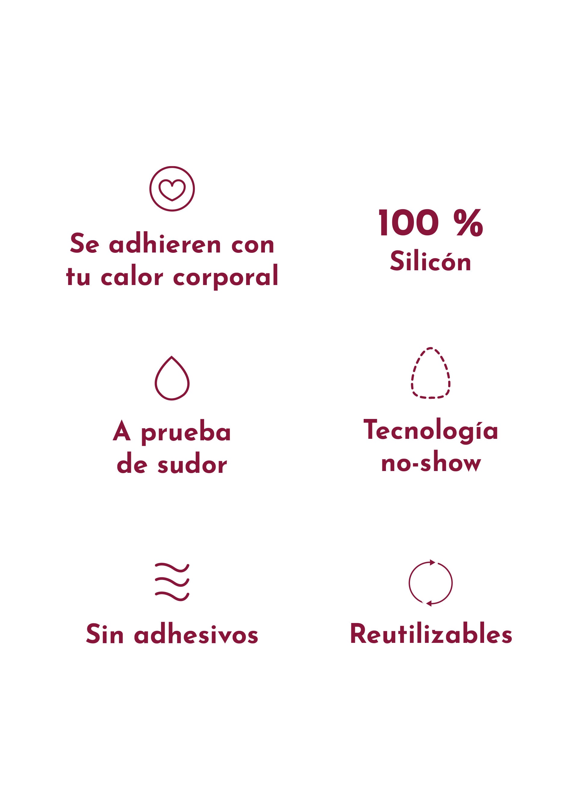 CUBREPEZONES TRIANGULARES DE SILICÓN SIN ADHESIVO